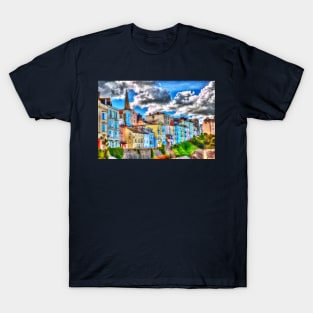 Tenby Town Houses, Dramatic, Pembrokeshire, Wales T-Shirt